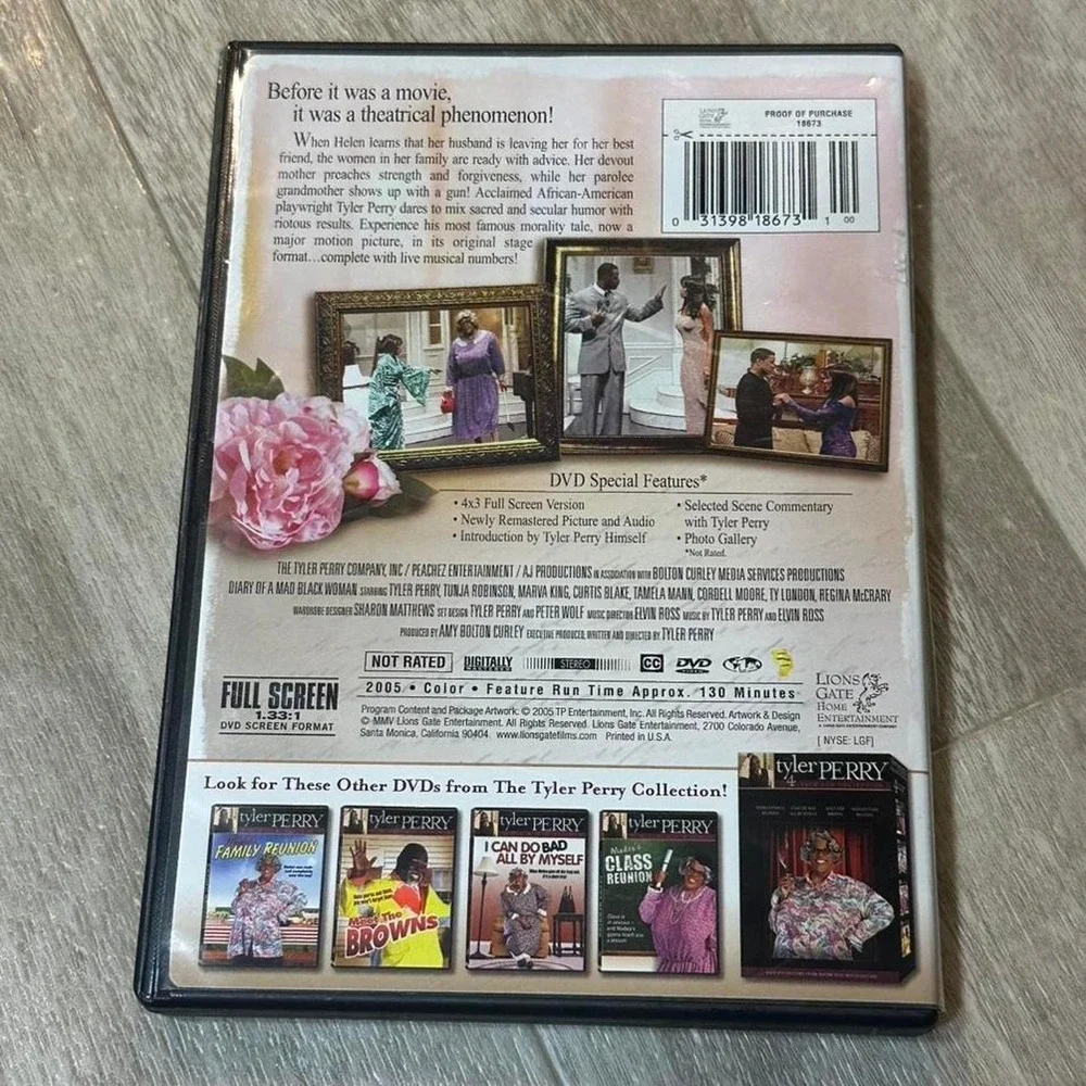 Tyler Perry's Diary of a Mad Black Woman The Play DVD